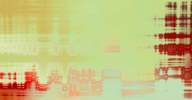 Soyut arkaplan. Yaşlanmış grunge dokusunda geometrik elementler. Farklı renk desenli grafiksel illüstrasyon.