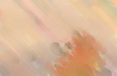 Pastel renklerde suluboya resim. Poster, duvar sanatı, afiş, kart, kitap kapağı ya da ambalaj için rahatlatıcı kompozisyonun yumuşak renkli çizimi. Modern fırça darbeleri resim.