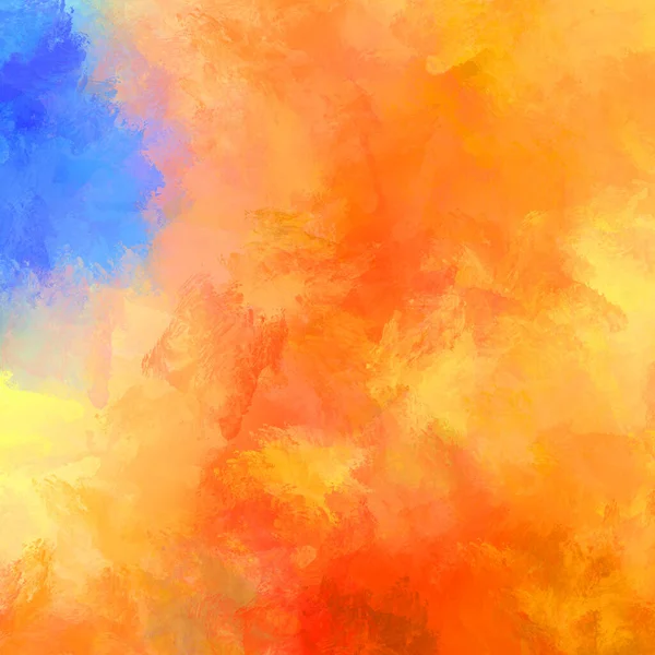 Painted Composition Vibrant Brush Strokes Textured Colorful Painting Paint Brushed — Stock Photo, Image