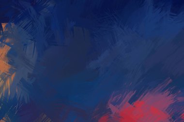 Renkli fırça darbelerinin soyut arkaplanı. fırçalanmış canlı duvar kağıdı. resmedilmiş sanat eseri. Eşsiz ve yaratıcı illüstrasyon.