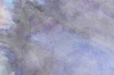 Yumuşak suluboya duvar kağıdı. Hafifçe fırçalanmış renkleri olan sanatsal bir resim. Pastel renkler arkaplana dokunmuş. Soyut duvar sanatı..