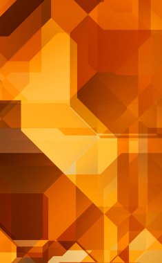 Renkli ve canlı geometrik şekiller katmanları var. Bir teknoloji planının dijital illüstrasyonu. Gelecekçi tasarım şablonu.