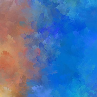 Duvar sanatı Eşsiz ve yaratıcı illüstrasyon. Fırça darbesi ile boyanmış. Renkli fırça darbelerinin soyut arkaplanı. Fırçalanmış canlı duvar kâğıdı. Boyalı sanatsal yaratım.