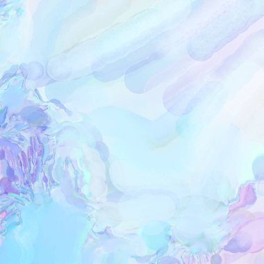 El yapımı sürreal soyut desenli suluboya. Modern sanatsal resim. 2D çizim. Arkaplan boyası karışımı. Yaratıcı duvar sanatı. Çağdaş sanat.