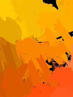 Duvar sanatı Eşsiz ve yaratıcı illüstrasyon. Fırça darbesi ile boyanmış. Renkli fırça darbelerinin soyut arkaplanı. Fırçalanmış canlı duvar kâğıdı. Boyalı sanatsal yaratım.