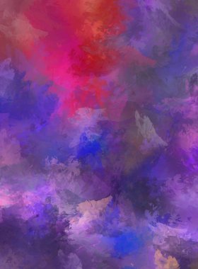 Sanatsal canlılık ve renkli duvar kağıdı. Taranmış Soyut Arkaplan. Fırça darbeli resim. 