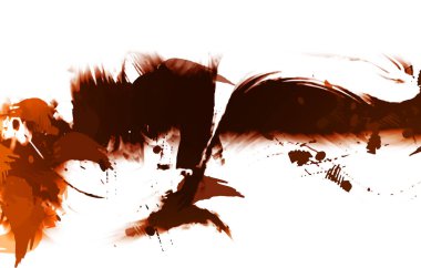 resmedilmiş sanat eseri. fırçalanmış canlı duvar kağıdı. Eşsiz ve yaratıcı illüstrasyon. Renkli fırça darbelerinin soyut arkaplanı. 