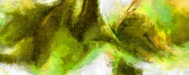 Soyut arkaplanda pürüzlü fırça darbeleri. Fırça boyası. Renkli boya darbeleri. Eşsiz duvar sanatı. Tuvaldeki modern sanat. Renkli çağdaş sanat eserleri. 