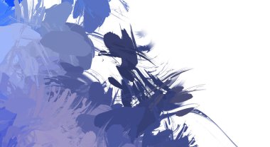 Taranmış Boyalı Soyut Arkaplan. Vahşi kaotik fırça darbeleri. Boya darbeleri. 2D İllüstrasyon. Fırça darbeli resim. 