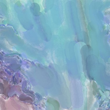 El yapımı sürreal soyut desenli suluboya. Modern sanatsal resim. 2D çizim. Arkaplan boyası karışımı. Yaratıcı duvar sanatı. Çağdaş sanat.