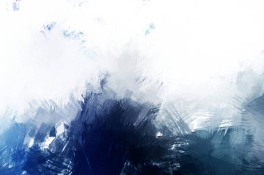 Canlı fırça darbeleriyle boyanmış. Renkli desenli resim. Fırçalanmış duvar kağıdını boya.