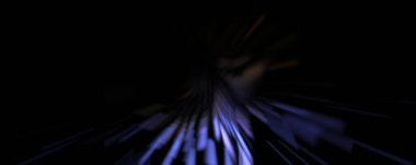 Işık parçacık izleri. Parlayan parçacıkları ve çizgileri olan ışık patlaması yıldızı. Güzel hareketli soyut ışın arkaplanı.