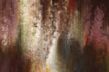 Modern sanat. Renkli çağdaş sanat eserleri. Renkli boya darbeleri. Soyut arkaplanda fırça darbeleri. Fırça boyası. Eşsiz duvar sanatı.