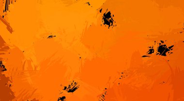 Canlı fırça darbeleriyle boyanmış. Renkli desenli resim. Fırçalanmış duvar kağıdını boya.