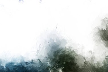 Canlı fırça darbeleriyle boyanmış. Renkli desenli resim. Fırçalanmış duvar kağıdını boya.