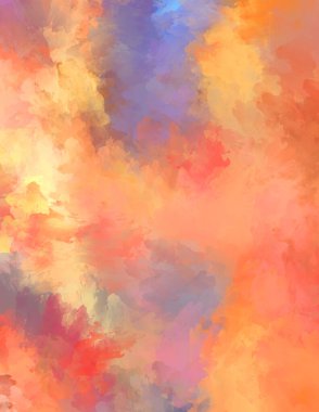 Renkli fırça darbelerinin soyut arkaplanı. fırçalanmış canlı duvar kağıdı. resmedilmiş sanat eseri. Eşsiz ve yaratıcı illüstrasyon.