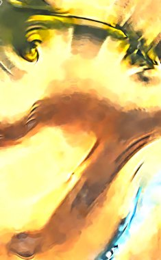 Soyut arkaplanda pürüzlü fırça darbeleri. Fırça boyası. Renkli boya darbeleri. Eşsiz duvar sanatı. Tuvaldeki modern sanat. Renkli çağdaş sanat eserleri. 