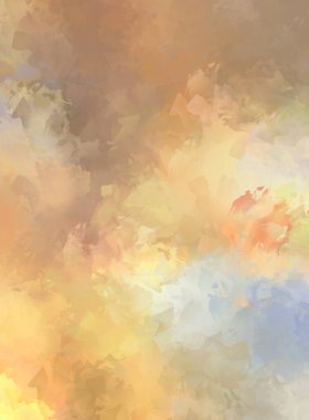 Renkli fırça darbelerinin 2D çizimi. Dekoratif desenli resim. canlı boya desenli arkaplan.