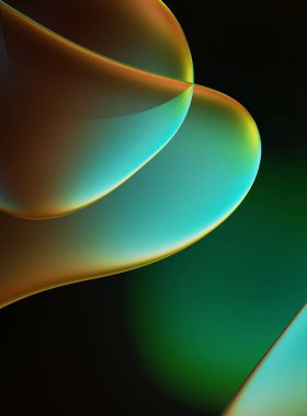 Soyut arkaplan. Değişken renk değişim dalgaları, dinamik hareketlerle. Işık dalgalarının neon renkli soyut tasarımı. Duvar kağıdı, afiş, arkaplan, kart, kitap illüstrasyonu, web sitesi.