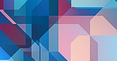 Üçgen arka planda üst üste dizayn ediliyor. Soyut geometrik duvar kağıdı. Geometrik renkli üçgen şekiller.