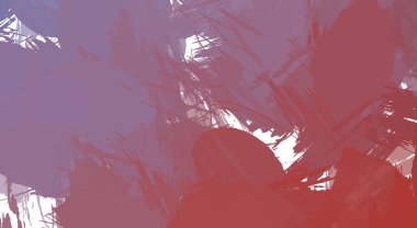 Renkli fırça darbelerinin 2B çizimi. Dekoratif doku resmi. Canlı boya desenli arka plan. Kaotik fırça darbeleri resim.