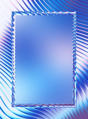 Soyut çerçeveli arkaplan. Renkli, canlı, dalgalı bir duvar kağıdı. Merkezi çerçeveli yaratıcı grafik 2d çizim. Dinamik şekilli modaya uygun sıvı örtüsü.