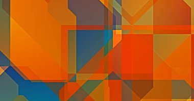 Üçgen arka planda üst üste dizayn ediliyor. Soyut geometrik duvar kağıdı. Geometrik renkli üçgen şekiller.