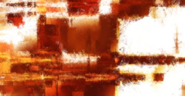 Modern sanat. Renkli çağdaş sanat eserleri. Renkli boya darbeleri. Soyut arkaplanda fırça darbeleri. Fırça boyası. Eşsiz duvar sanatı.