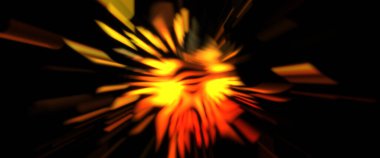 Işık parçacık izleri. Parlayan parçacıkları ve çizgileri olan ışık patlaması yıldızı. Güzel hareketli soyut ışın arkaplanı.