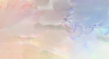 Alkol mürekkebini andıran rahatlatıcı fırça darbelerinin modern resmi. Poster, duvar sanatı, afiş, kart, kitap kapağı veya ambalaj için pastel renkli suluboya resim.