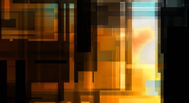 Fütürist soyut geometrik duvar kağıdı. Geometrik renkli şekiller. Dikdörtgen şekilli arka plan. Bir teknolojinin dijital illüstrasyonuName.