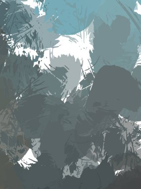 Renkli fırça darbelerinin 2B çizimi. Dekoratif doku resmi. Canlı boya desenli arka plan. Kaotik fırça darbeleri resim.