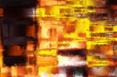 Modern sanat. Renkli çağdaş sanat eserleri. Renkli boya darbeleri. Soyut arkaplanda fırça darbeleri. Fırça boyası. Eşsiz duvar sanatı.