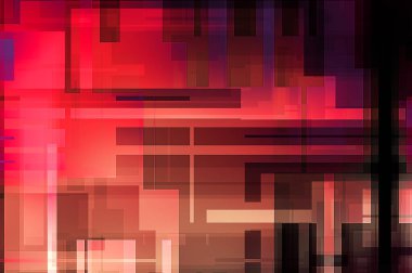 Fütürist soyut geometrik duvar kağıdı. Geometrik renkli şekiller. Dikdörtgen şekilli arka plan. Bir teknolojinin dijital illüstrasyonuName.