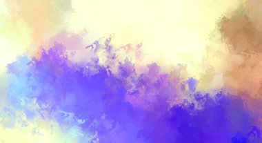 Yaratıcı soyut resim. Artistik fırça darbeleriyle donatılmış. Renkli ve canlı bir illüstrasyon. boyalı sanat.