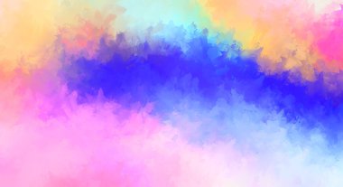 Renkli fırça darbelerinin soyut arkaplanı. fırçalanmış canlı duvar kağıdı. resmedilmiş sanat eseri. Eşsiz ve yaratıcı illüstrasyon.