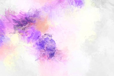 Boya darbeleri. 2D İllüstrasyon. Taranmış Boyalı Soyut Arkaplan. Fırça darbesi ile boyanmış. Modern sanat.