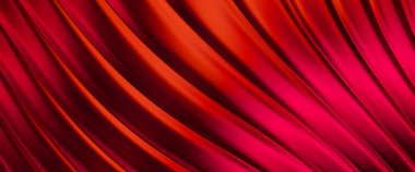 Soyut arkaplan. Renkli dalgalı yansıtıcı duvar kağıdı. Duvar kağıdı, afiş, arkaplan, kart, kitap kapağı veya web sitesi için grafiksel resimleme.