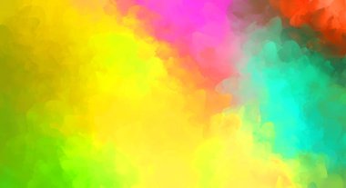 Yaratıcı soyut resim. Artistik fırça darbeleriyle donatılmış. Renkli ve canlı bir illüstrasyon. boyalı sanat.