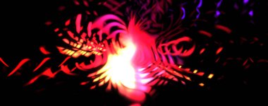 Işık parçacık izleri. Parlayan parçacıkları ve çizgileri olan ışık patlaması yıldızı. Güzel hareketli soyut ışın arkaplanı.