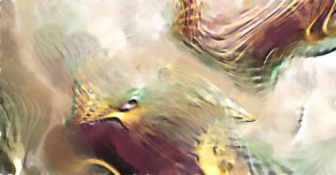 Modern sanat. Renkli çağdaş sanat eserleri. Renkli boya darbeleri. Soyut arkaplanda fırça darbeleri. fırça boyası.