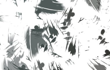 Renkli fırça darbelerinin 2B çizimi. Dekoratif doku resmi. Canlı boya desenli arka plan. Kaotik fırça darbeleri resim.