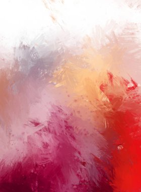 Yaratıcı soyut resim. Artistik fırça darbeleriyle donatılmış. Renkli ve canlı bir illüstrasyon. boyalı sanat