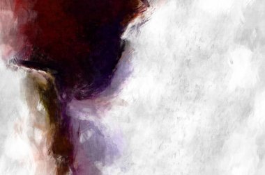 Soyut arkaplanda pürüzlü fırça darbeleri. Fırça boyası. Renkli boya darbeleri. Eşsiz duvar sanatı. Tuvaldeki modern sanat. Renkli çağdaş sanat eserleri. 