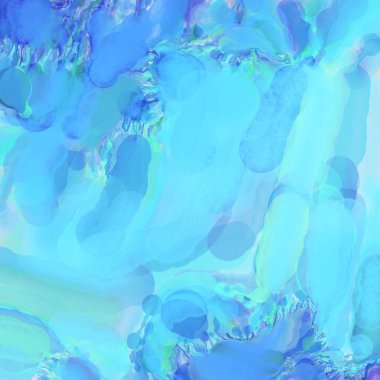 El yapımı sürreal soyut desenli suluboya. Modern sanatsal resim. 2D çizim. Arkaplan boyası karışımı. Yaratıcı duvar sanatı. Çağdaş sanat.