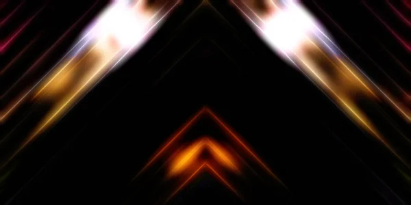 Αφηρημένο Λαμπερό Γεωμετρικό Φόντο Φώτα Συμμετρική Απεικόνιση Φράκταλ Διακομίζοντας Λαμπερά — Φωτογραφία Αρχείου