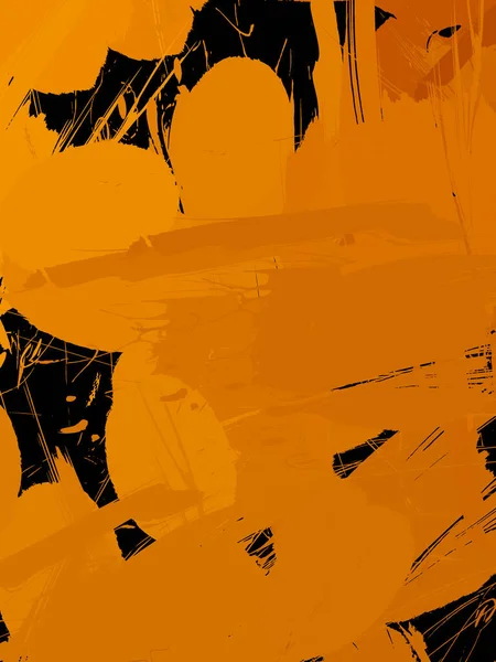 Vahşi fırça darbeleriyle yaratıcı soyut resim. Artistik fırça darbeleriyle donatılmış. Renkli ve canlı bir tasvir. Boyalı sanat.