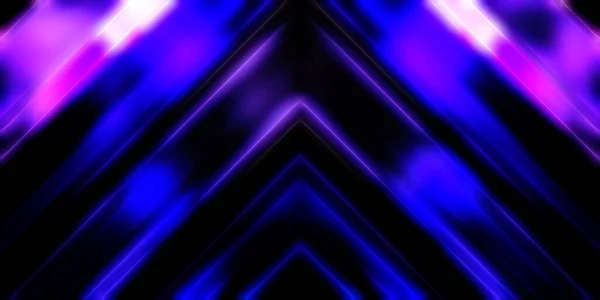 抽象的に輝く幾何学的ライトの背景 フラクタル対称グラフィックイラスト 輝くバーと輝くバーの交差点 — ストック写真