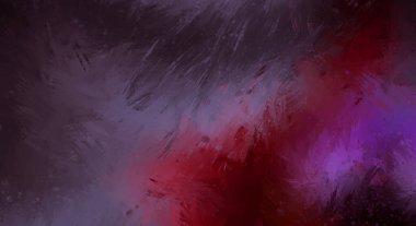 Canlı fırça darbeleriyle boyanmış. Renkli desenli resim. Fırçalanmış duvar kağıdını boya.