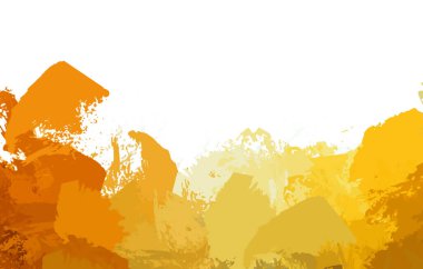 Taranmış Boyalı Soyut Arkaplan. Vahşi kaotik fırça darbeleri. Boya darbeleri. 2D İllüstrasyon. Fırça darbeli resim. 